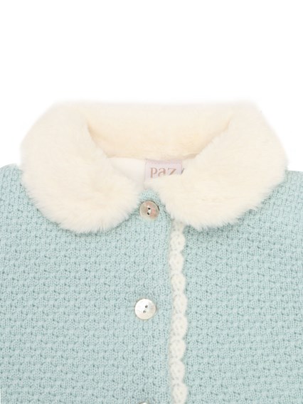 Paz Rodriguez KNIT NEWBORN COAT "RUISE�OR"