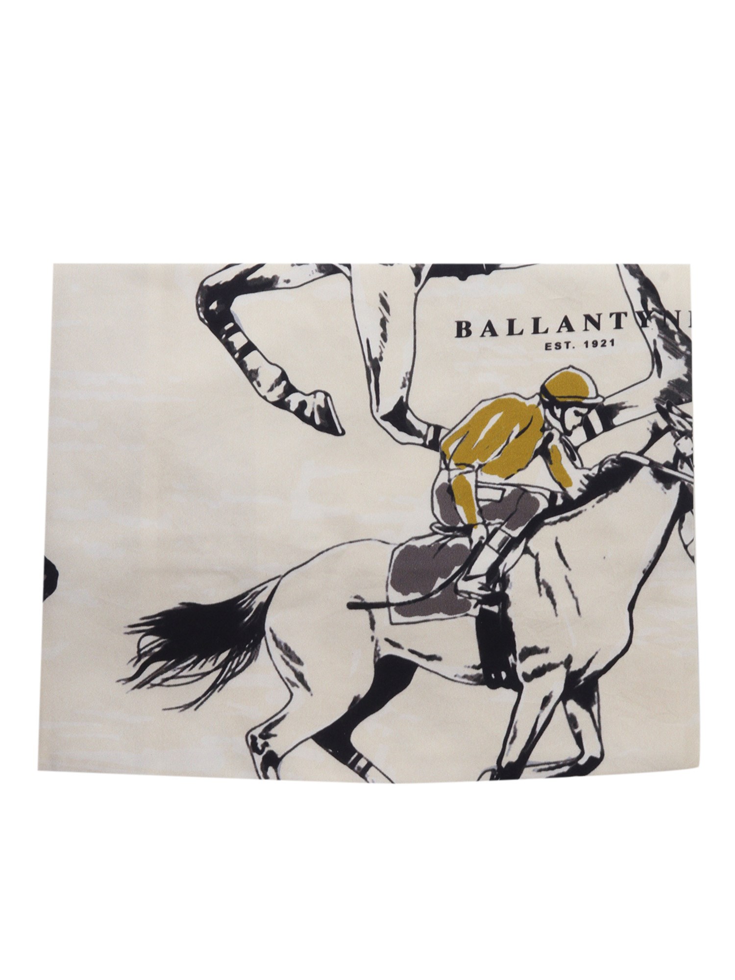 Shop Ballantyne Foulard 65x65 In Beige