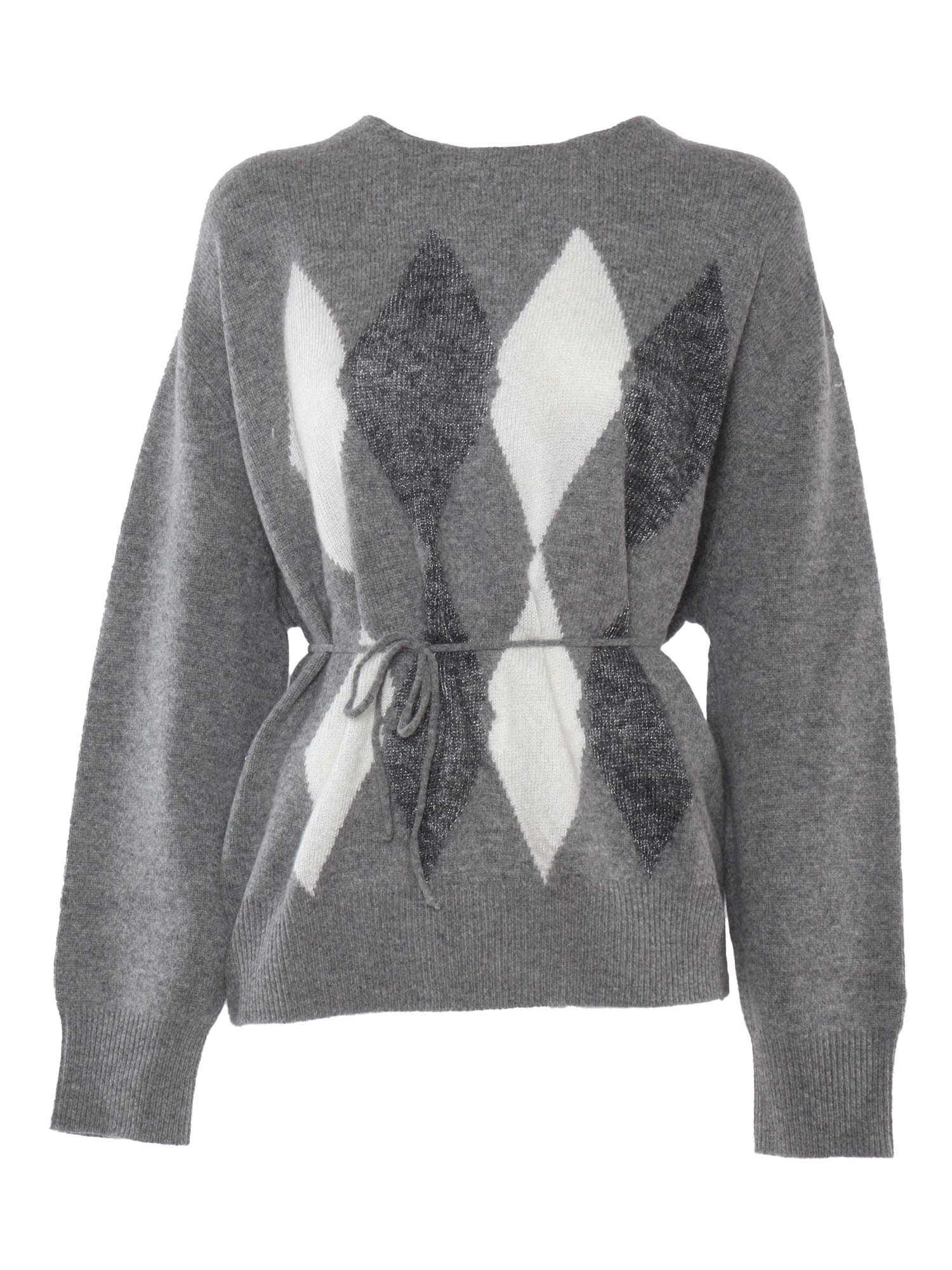 Shop Ballantyne R Neck Pullover In Gray