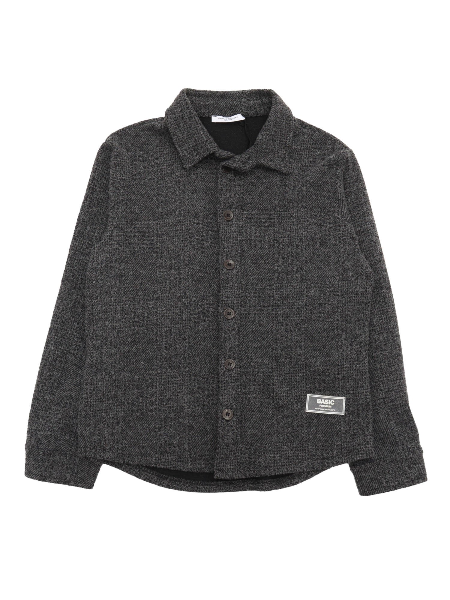 Paolo Pecora Kids' Boy Shirt Jacket In Black