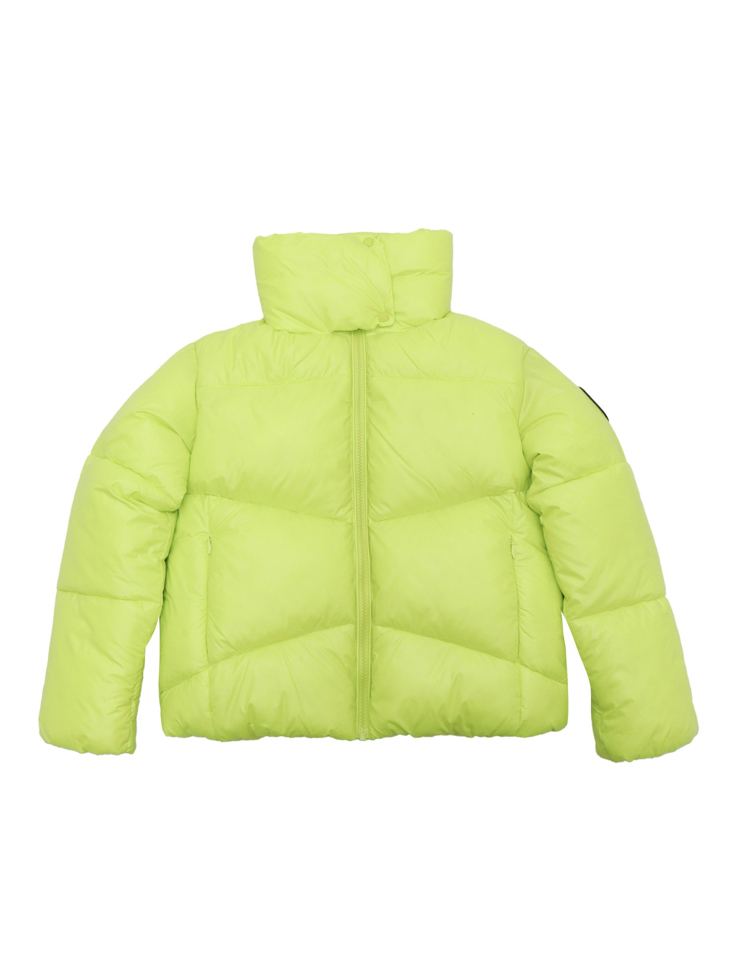 Save The Duck Kids' Isolda Short Puffy Jacket In Green