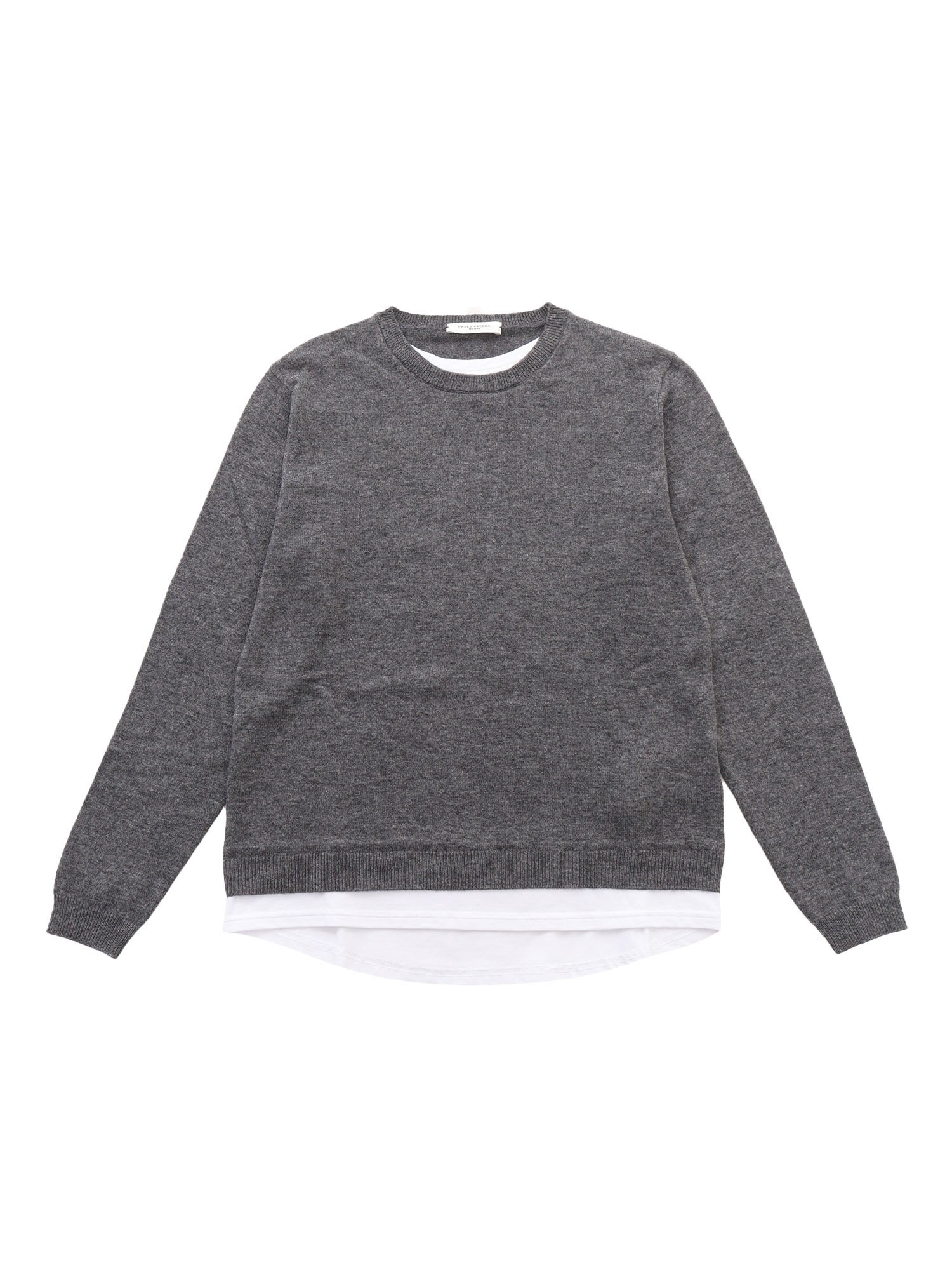 Shop Paolo Pecora Boy Sweater In Gray