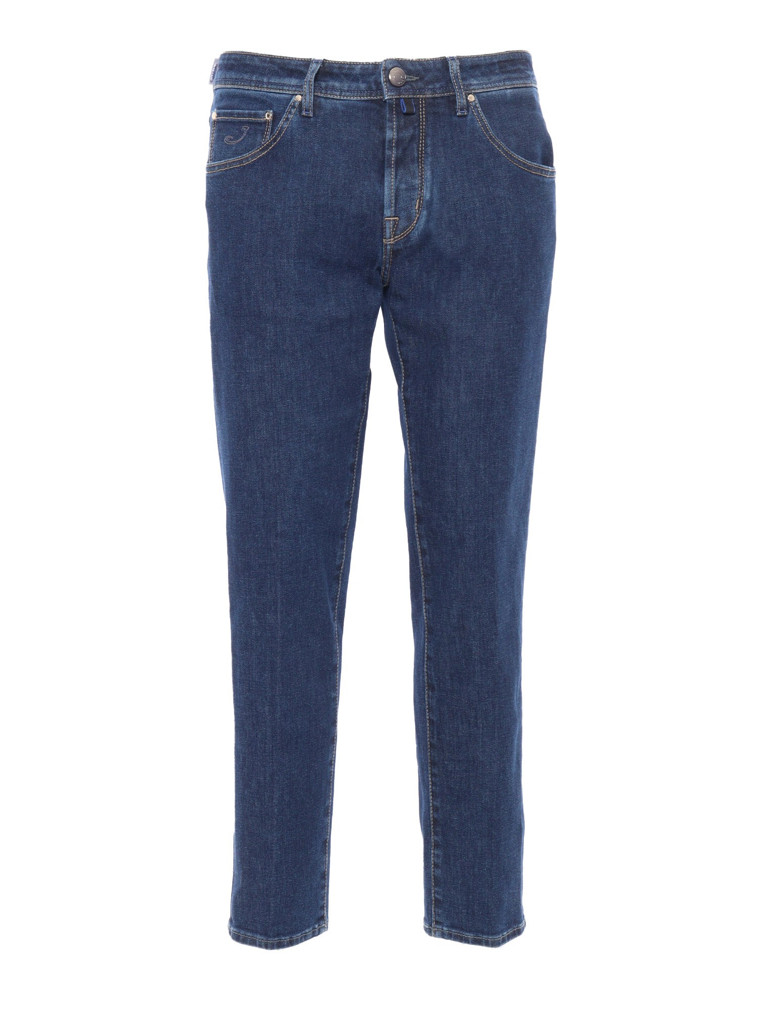 Shop Jacob Cohen 5 Pockets Denim Pants In Multi