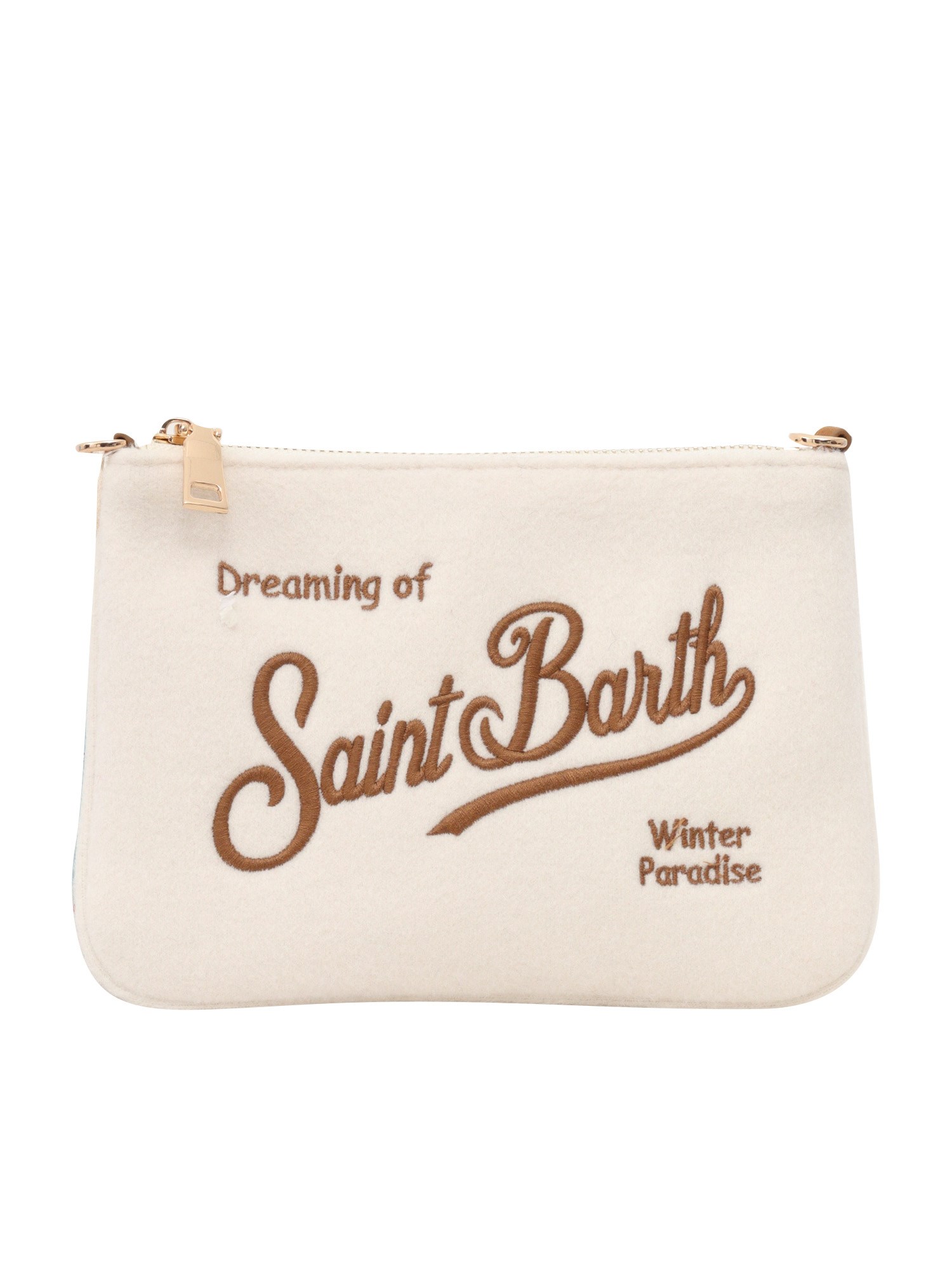 Shop Mc2 Saint Barth Winter Pochette With Shoulder Strap In Multi