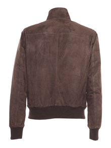 STEWART JACKET WITH DOUBLE SLIDER ZIP, BARRACUDA COLLAR WITH 2BUTTONS, 2WELT SIDE POCKETS, BOTTOM GARMENT AND CUFFS IN RIB KNIT. GOOSE DOWN PADDING.
