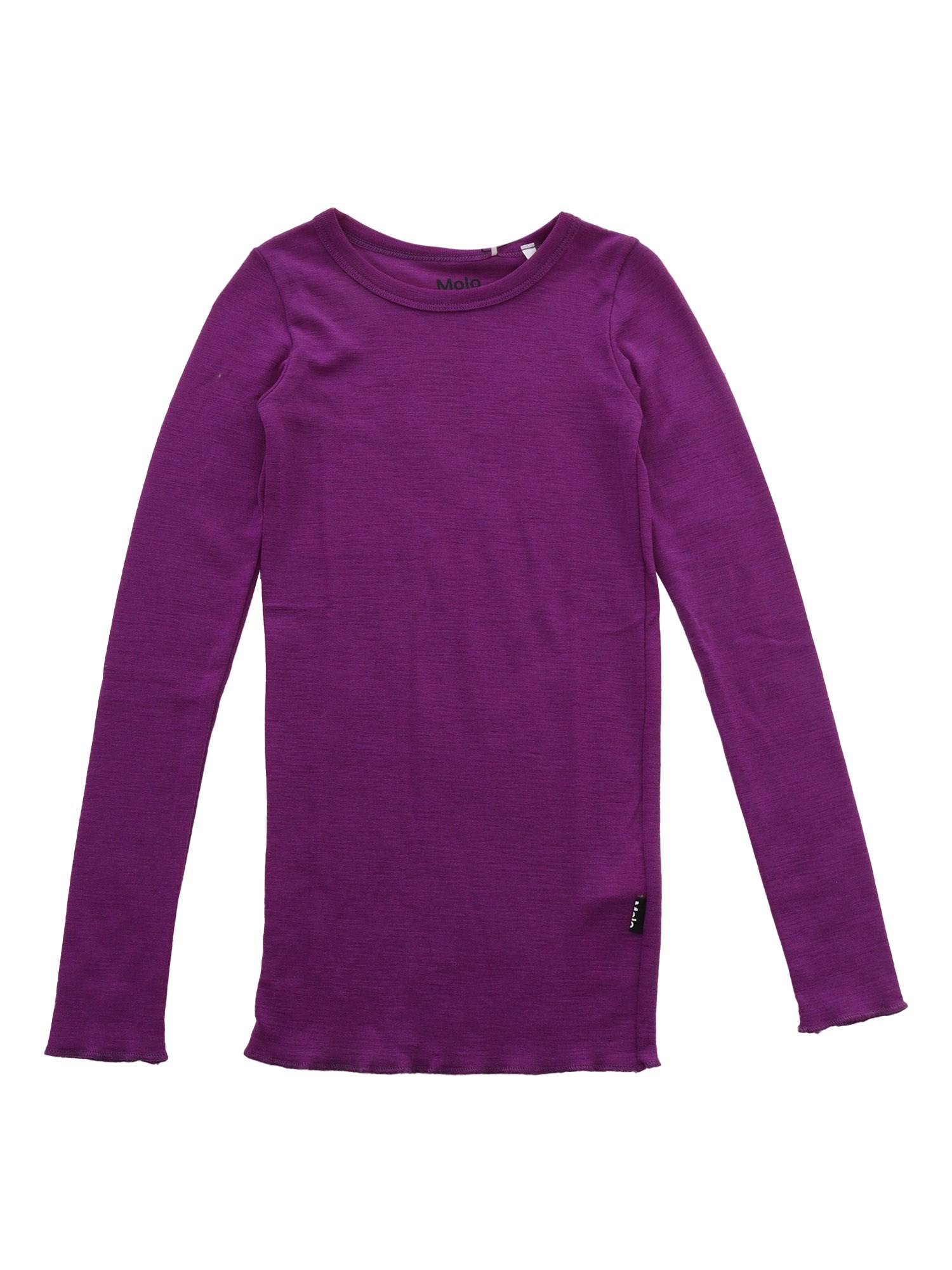 Shop Molo Rihanna Wool T-shirts Long Sleeves In Purple