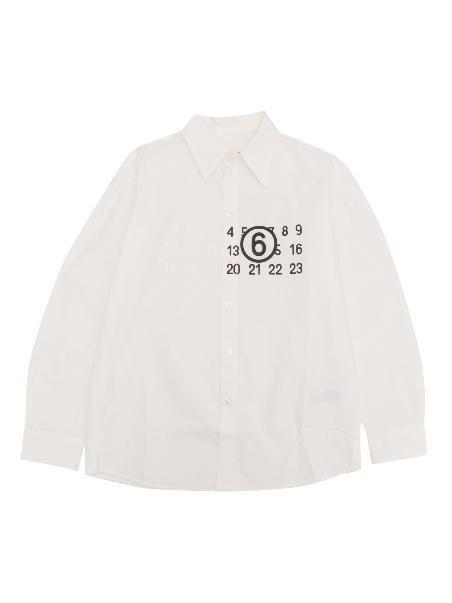 Shop Mm6 Maison Margiela Shirts In White