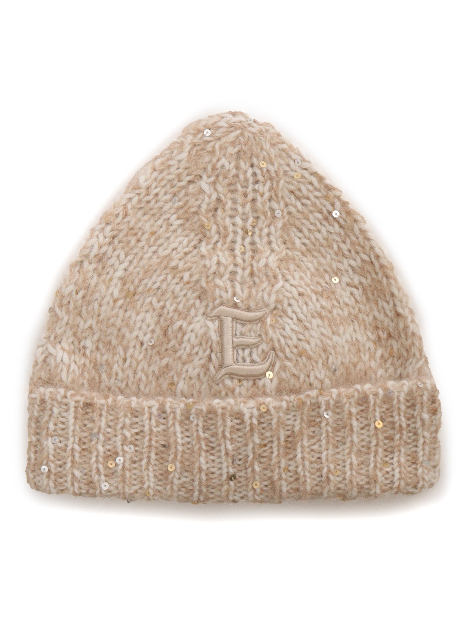 Shop Ermanno Firenze Knitted Beanie In Yellow