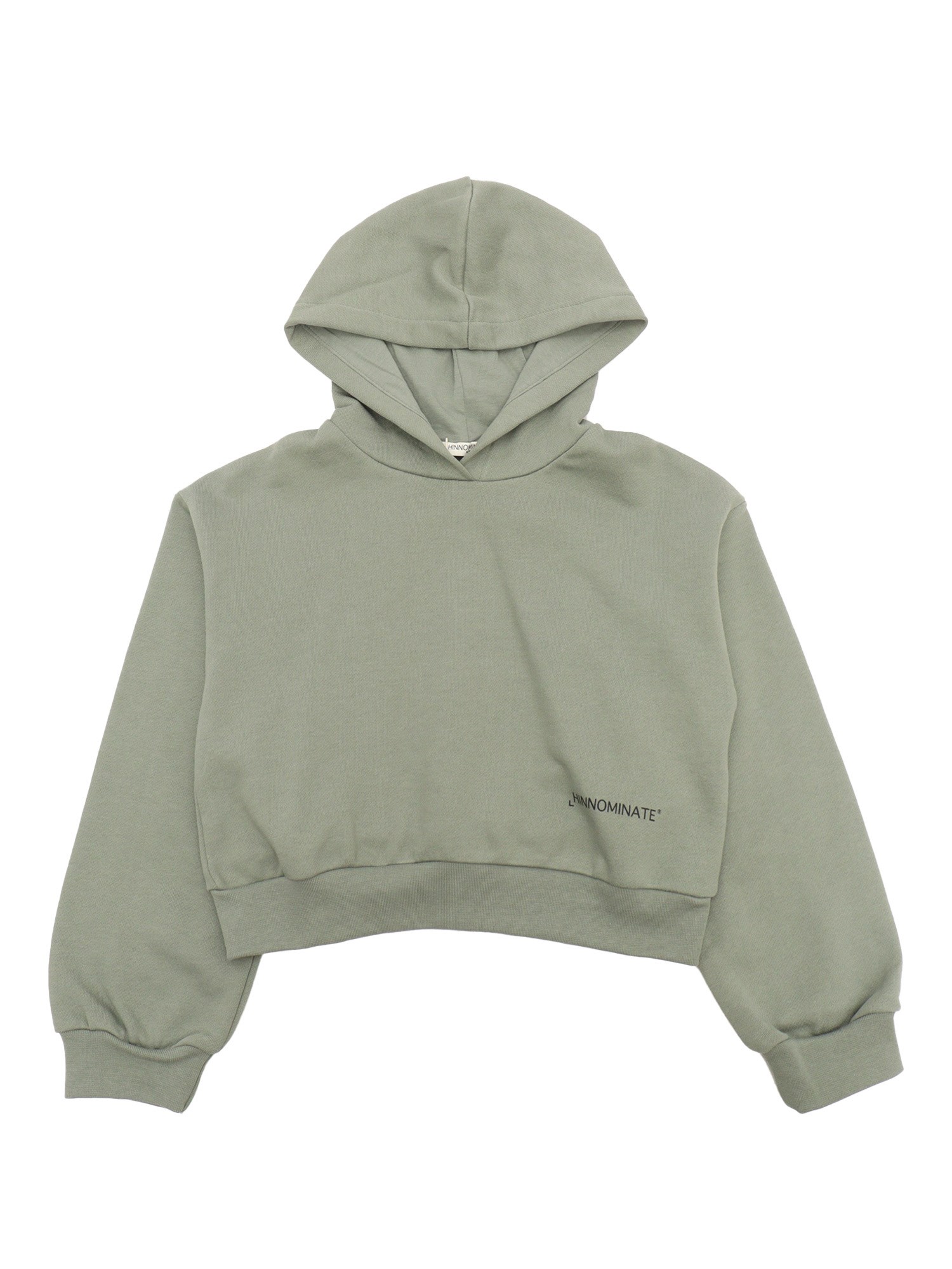 Shop Hinnominate Crop Sweatshirt In Green