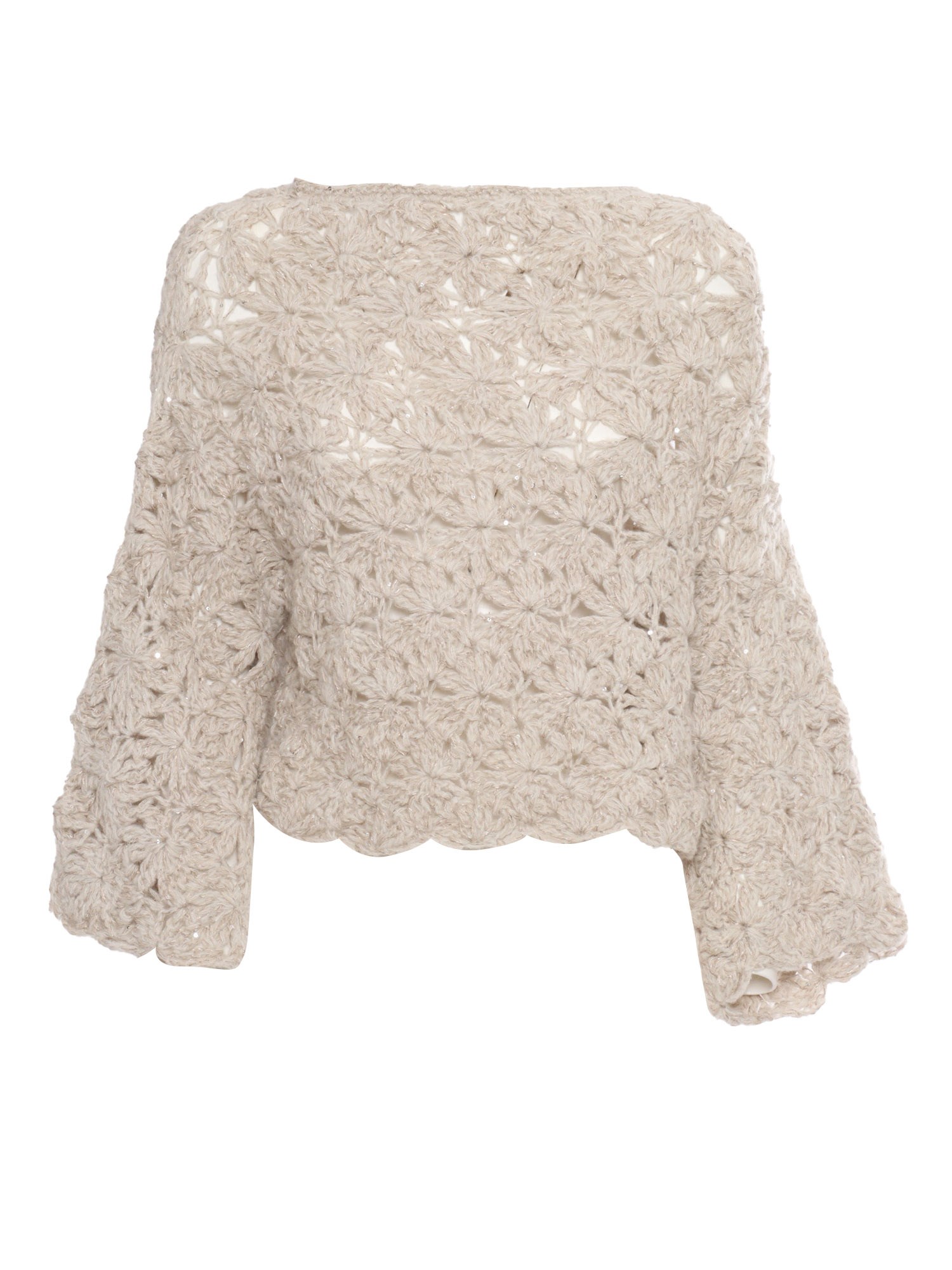 Shop Antonelli Firenze Sweater In Beige