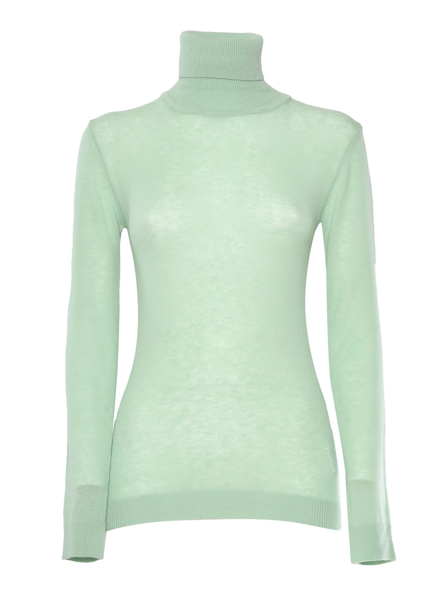 Shop Ermanno Firenze Turtleneck Sweater In Green