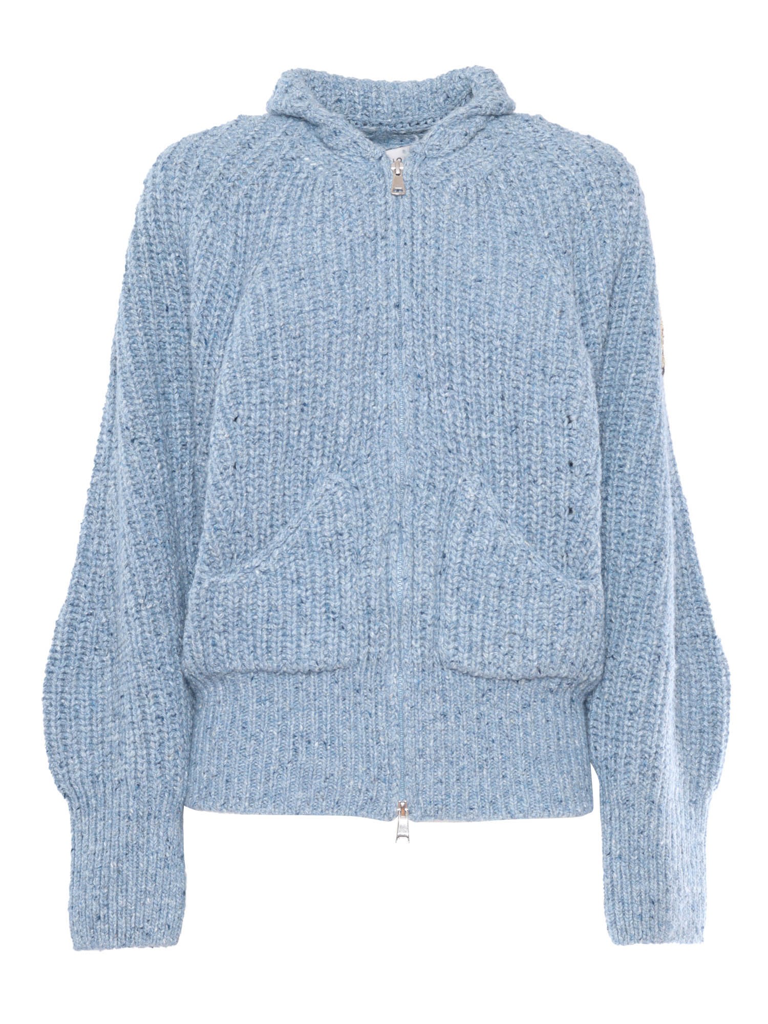 Shop Ermanno Firenze Cardigan In Blue