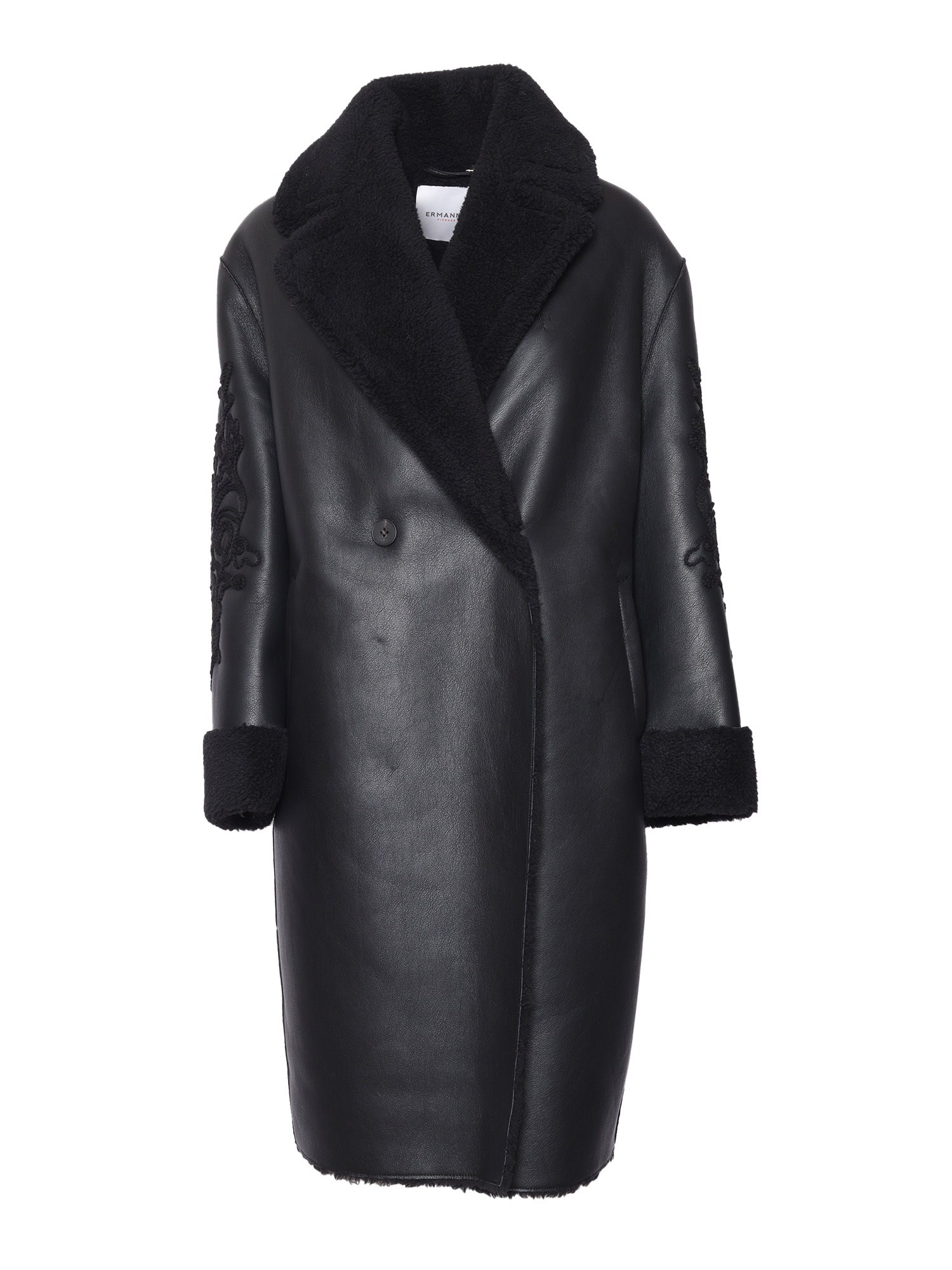 Ermanno Firenze Coat In Black