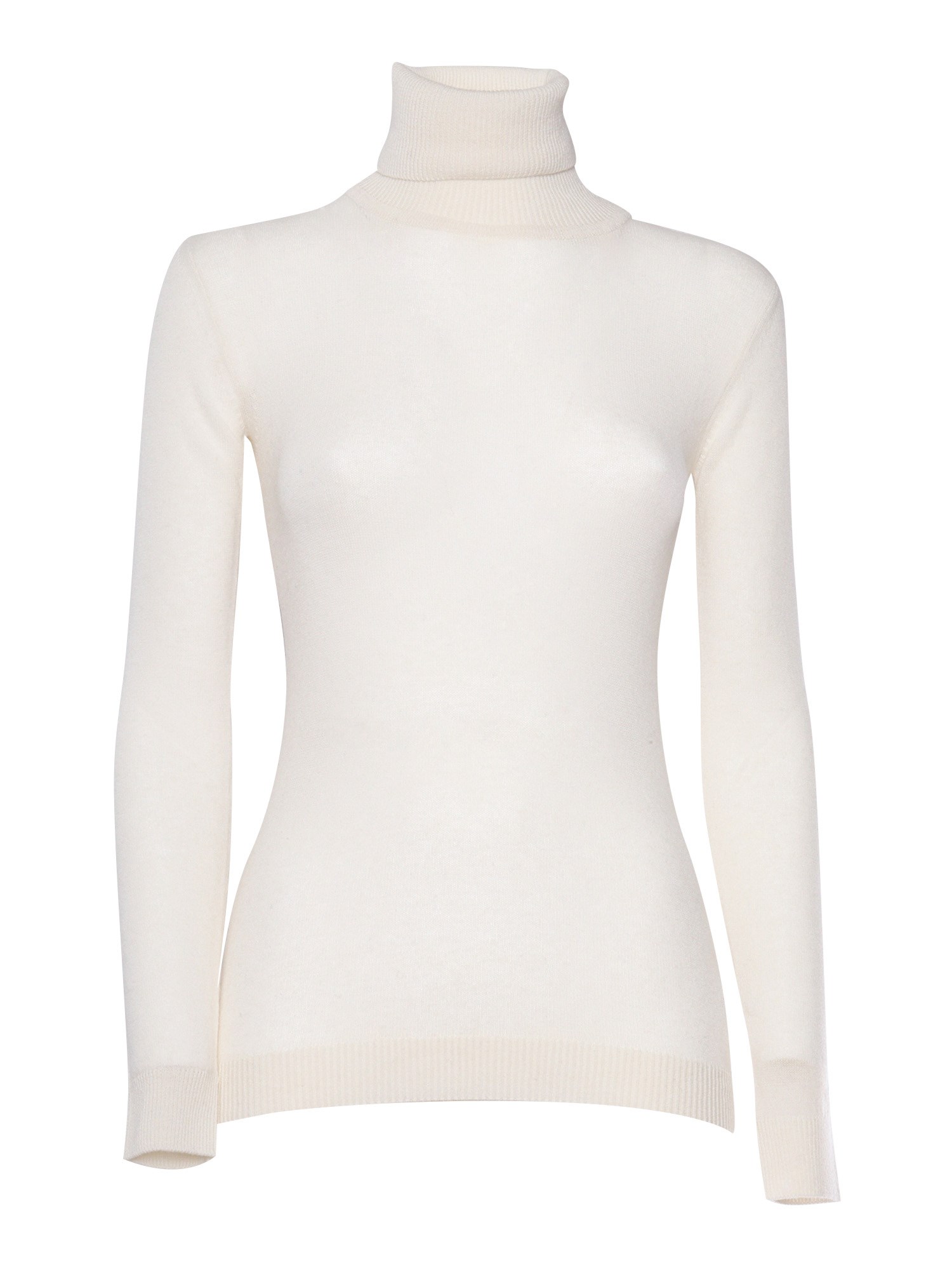 Shop Ermanno Firenze Turtleneck Sweater In White