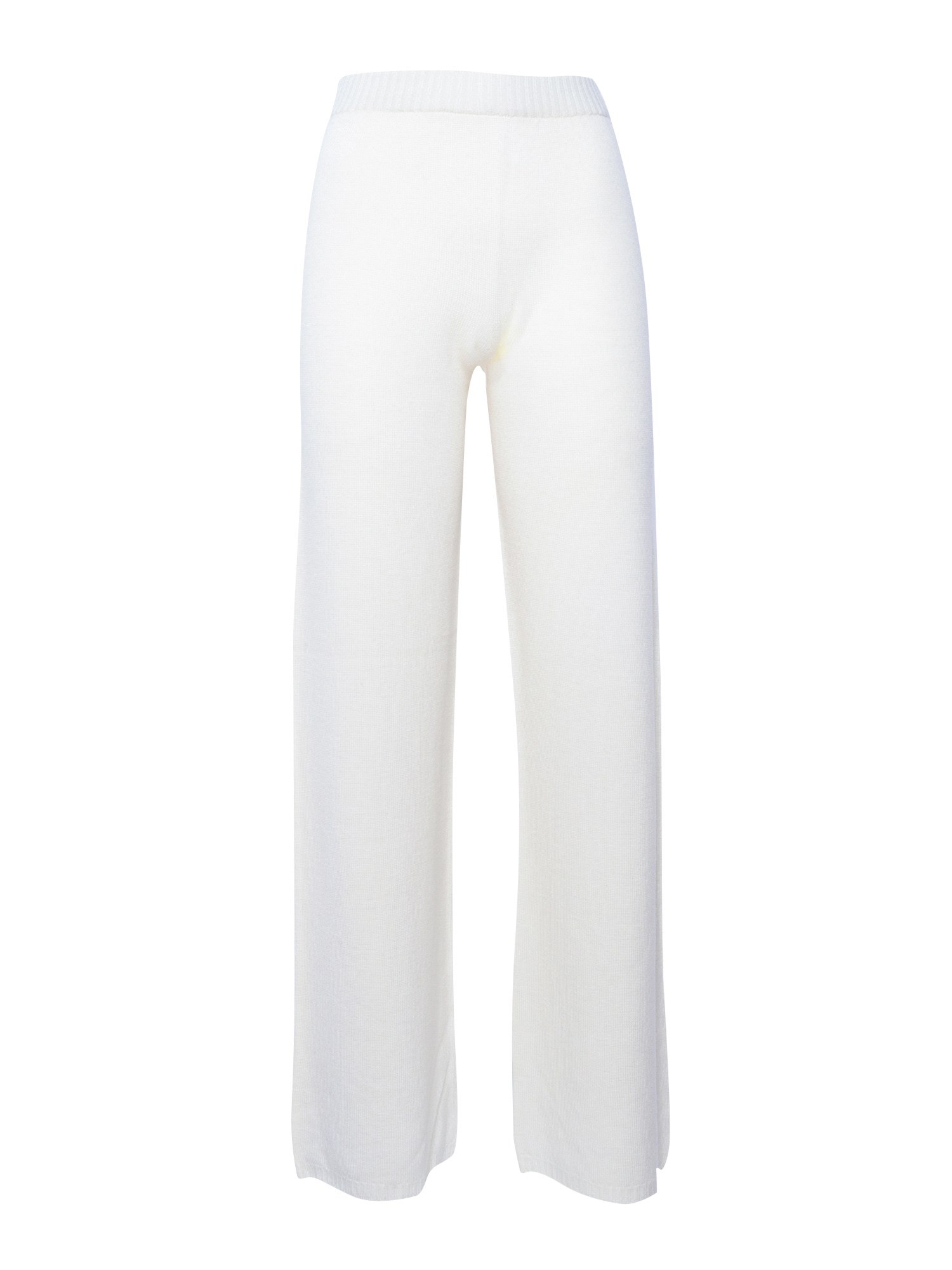 Shop Ermanno Firenze Knitted Pants In White