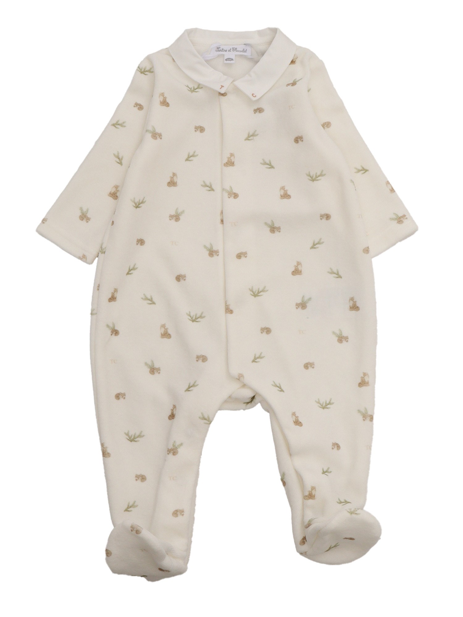 Shop Tartine & Chocolat Romper Suit In Gray