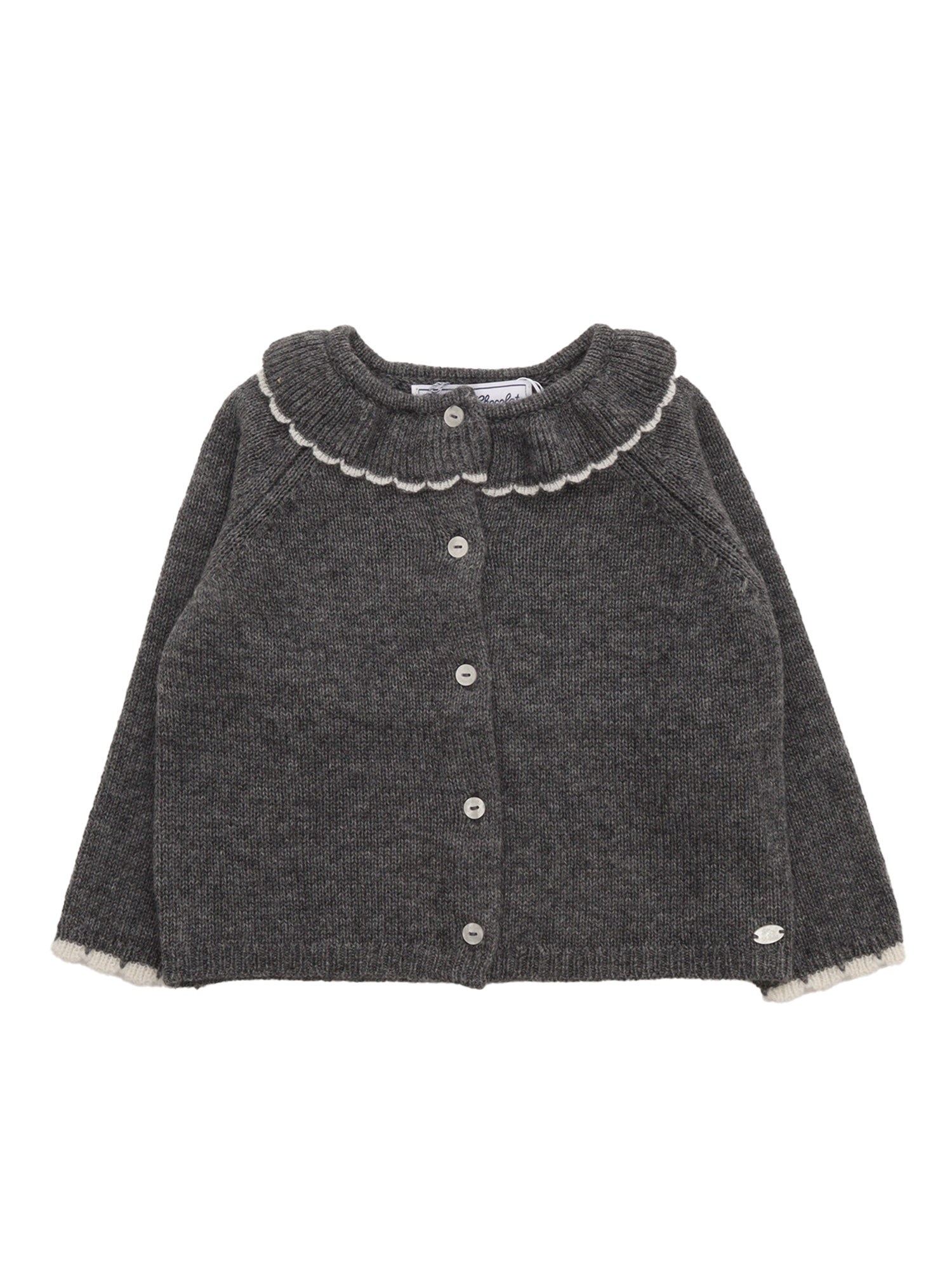 Shop Tartine & Chocolat Cardigan In Gray