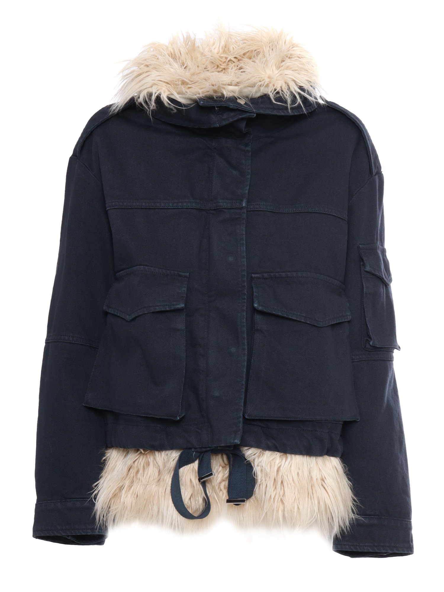 Shop Dondup Parka Jacket In Multi