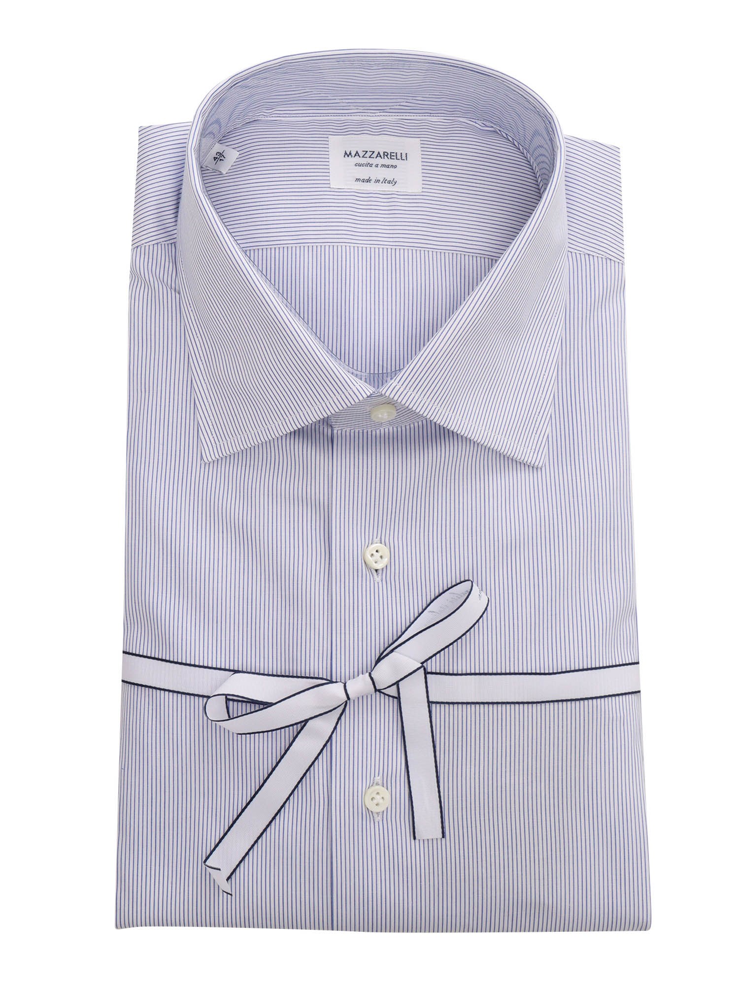 MAZZARELLI STRIPED COTTON SHIRT 