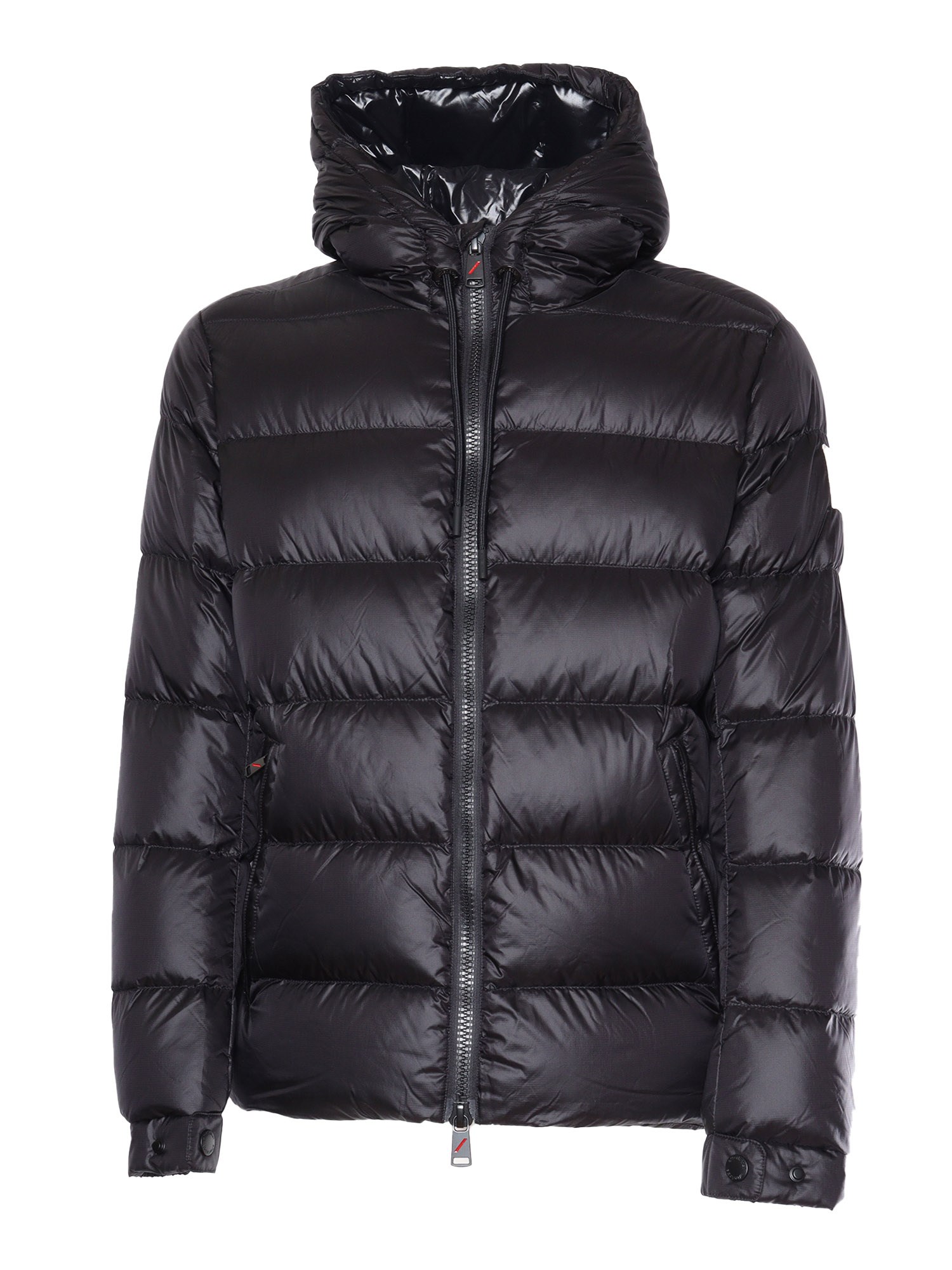 Shop After Label Down Jacket In Black