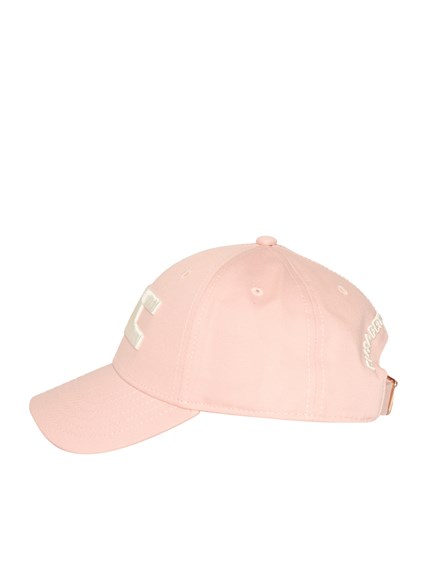 ELISABETTA FRANCHI Pink hat with logo