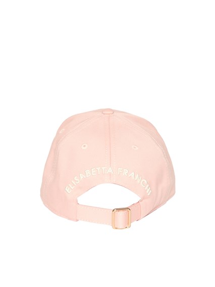 ELISABETTA FRANCHI Pink hat with logo