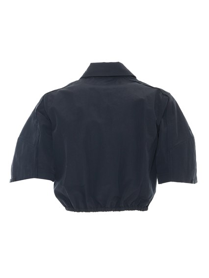 ELISABETTA FRANCHI Camicia nera crop