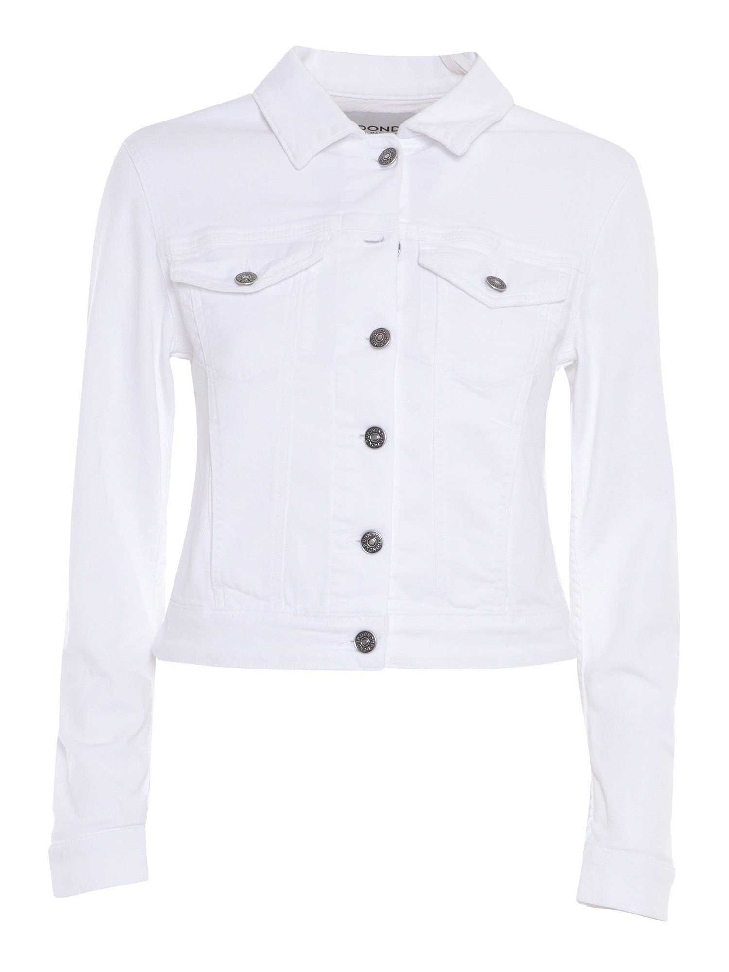 Dondup Collared Button Jacket In White
