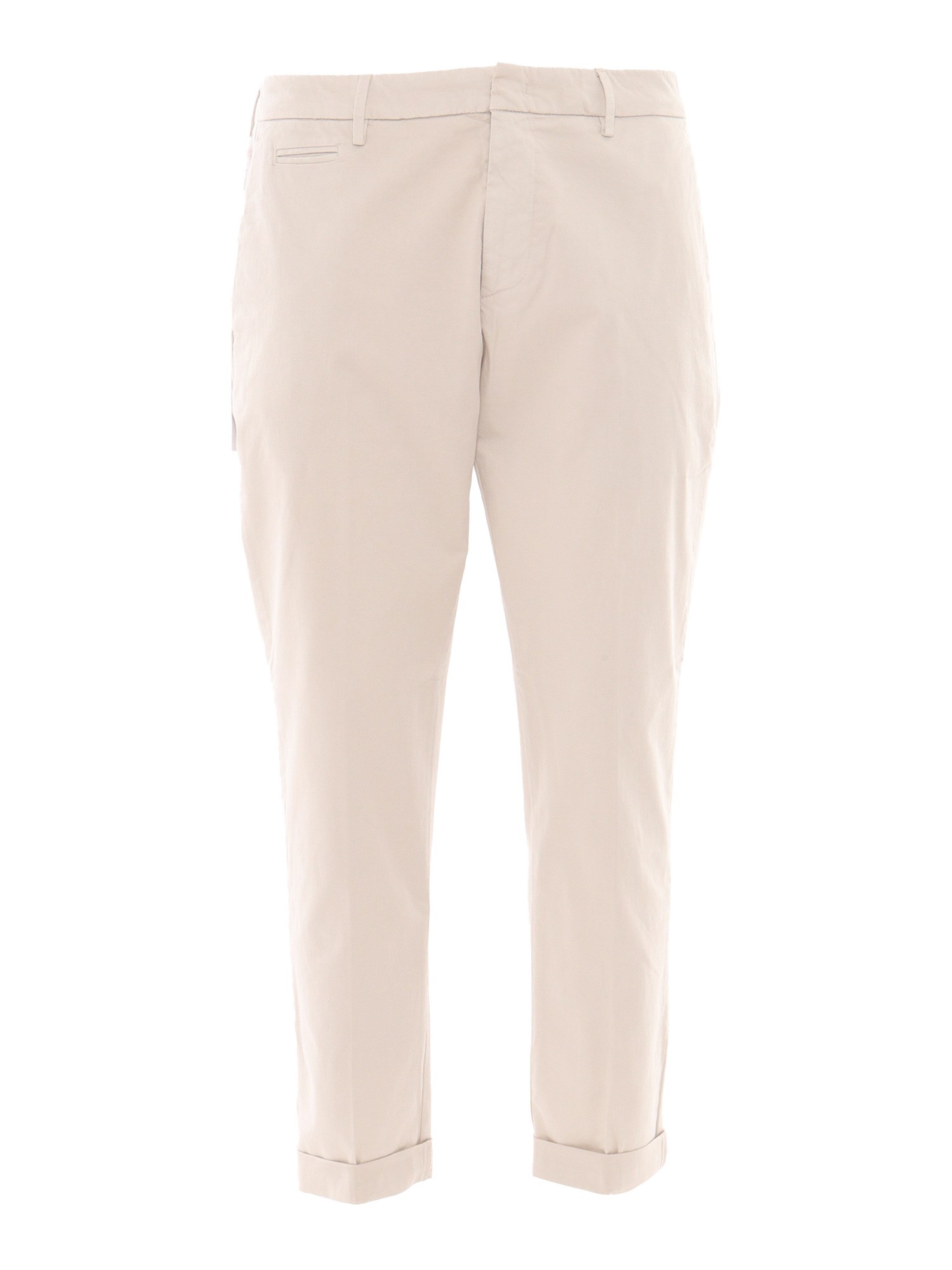 Dondup Belt Loops Slacks In White