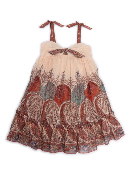 ZIMMERMANN Rhiannon Kids Tie Front Dress