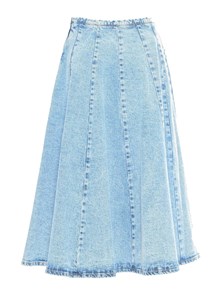 FABIANA FILIPPI BLUE DENIM CIRCLE SKIRT
