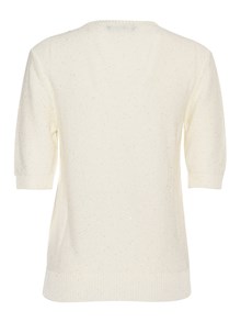 FABIANA FILIPPI SEQUIN SHORT SLEEVE CREW NECK SWEATER