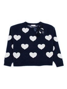 Monnalisa PULL CUORI COTTON WOOL