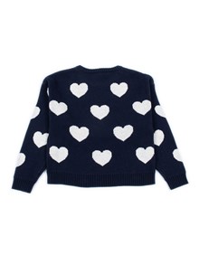 Monnalisa PULL CUORI COTTON WOOL