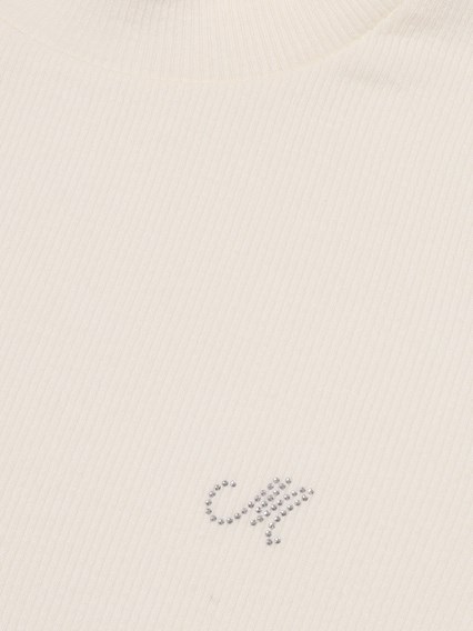 Monnalisa RIBBED HIGH NECK SWEATER