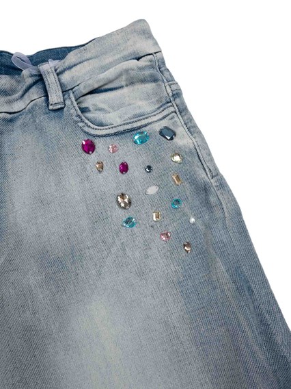Monnalisa JEWEL DENIM STONE JEANS
