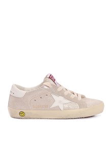 Golden Goose SUPER STAR LAMINATED SUEDE UPPER LEATHER STAR AND HEEL SNEAKERS