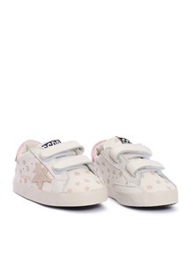 Golden Goose BABY SCHOOL NAPPA UPPER WITH PRINTS SUEDE STAR LEATHER HEEL