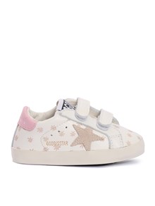 Golden Goose BABY SCHOOL NAPPA UPPER WITH PRINTS SUEDE STAR LEATHER HEEL