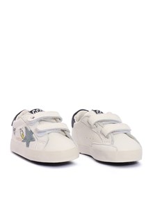 Golden Goose BABY SCHOOL NAPPA UPPER WITH PRINTS SUEDE STAR LEATHER HEEL