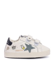 Golden Goose BABY SCHOOL NAPPA UPPER WITH PRINTS SUEDE STAR LEATHER HEEL