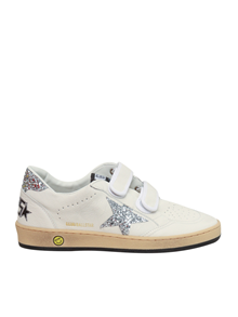 Golden Goose BALLSTAR STRAP NAPPA UPPER GLITTER STAR AND HEEL SNEAKERS