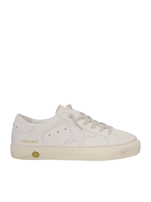 Golden Goose MAY NAPPA UPPER SUEDE STAR AND HEEL SNEAKERS