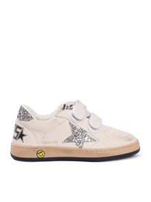 Golden Goose BALLSTAR STRAP NAPPA UPPER GLITTER STAR AND HEEL