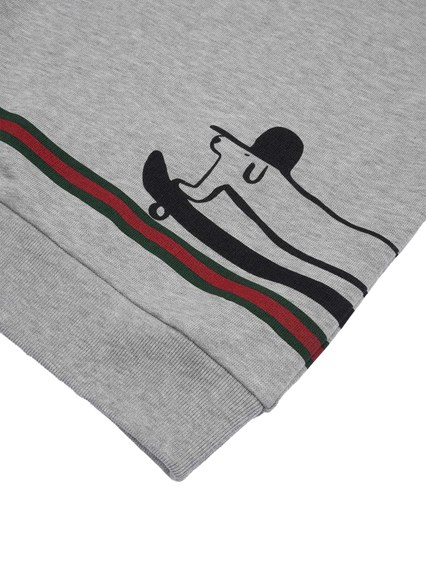 GUCCI KIDS L/S SWEATSHIRT FELTED COTTON J