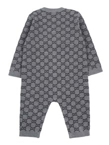 GUCCI KIDS B L/S ALL IN ONE WOOL JACQUARD