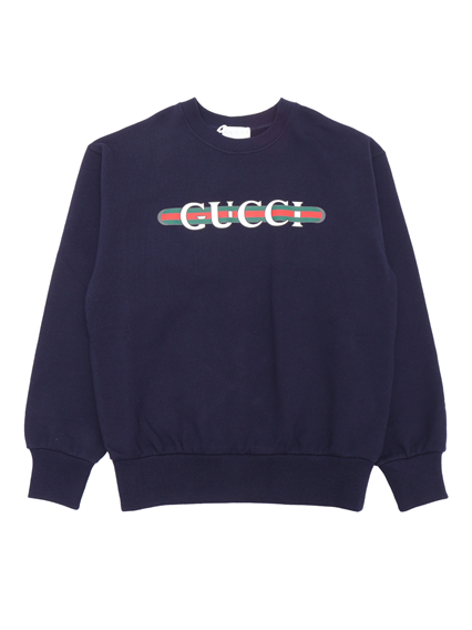 GUCCI KIDS J L/S SWEATSHIRT FELTED COTTON