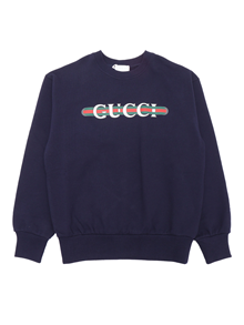 GUCCI KIDS J L/S SWEATSHIRT FELTED COTTON