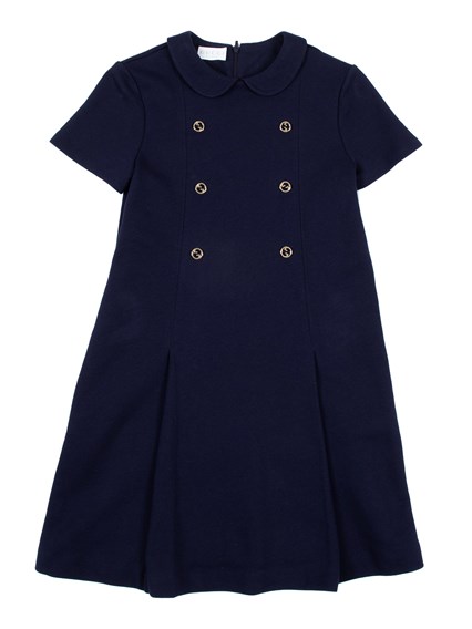 GUCCI KIDS J S/S DRESS FELTED COTTON JERS