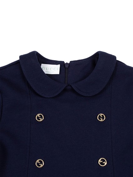 GUCCI KIDS J S/S DRESS FELTED COTTON JERS